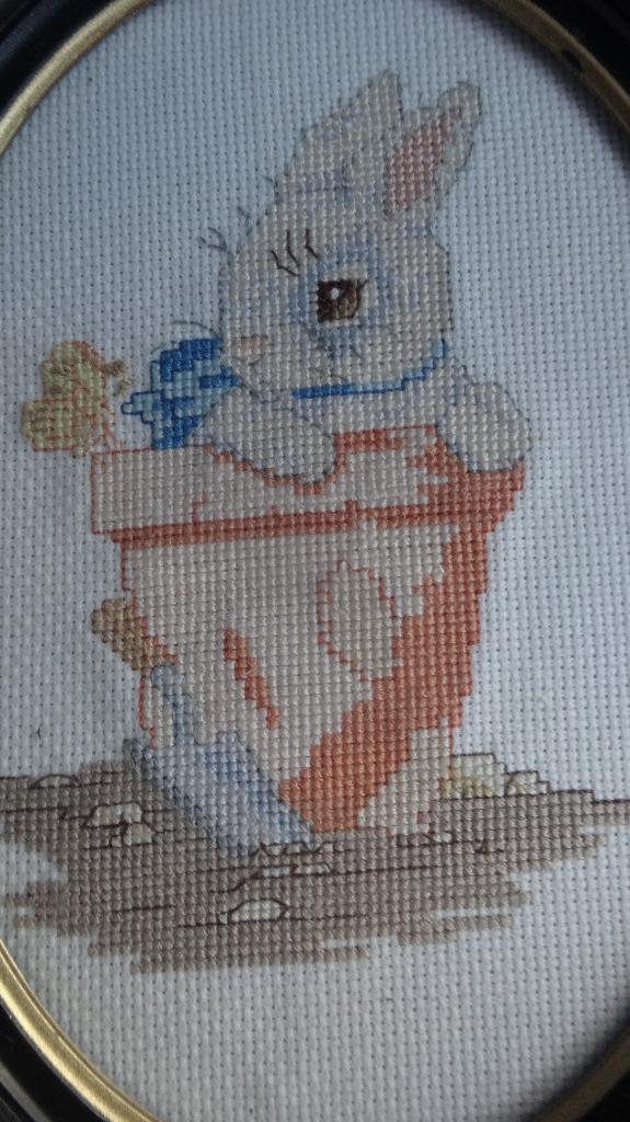PETER RABBIT BEATRIX POTTER * Geborduurd *, Kinderen en Baby's, Verzenden, Zo goed als nieuw, Wanddecoratie
