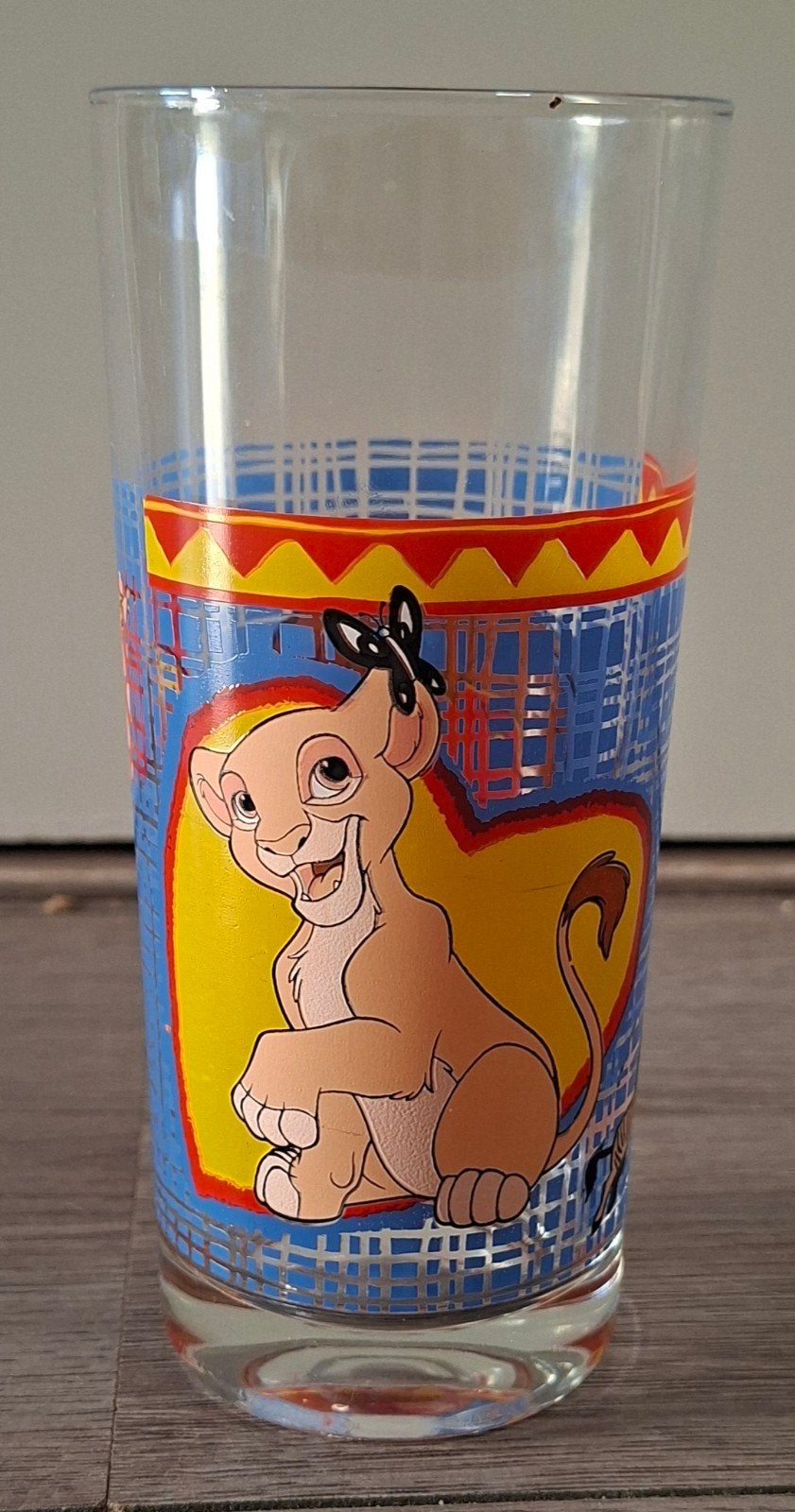 Disney lion king glas, Ophalen of Verzenden, Overige figuren, Zo goed als nieuw, Servies