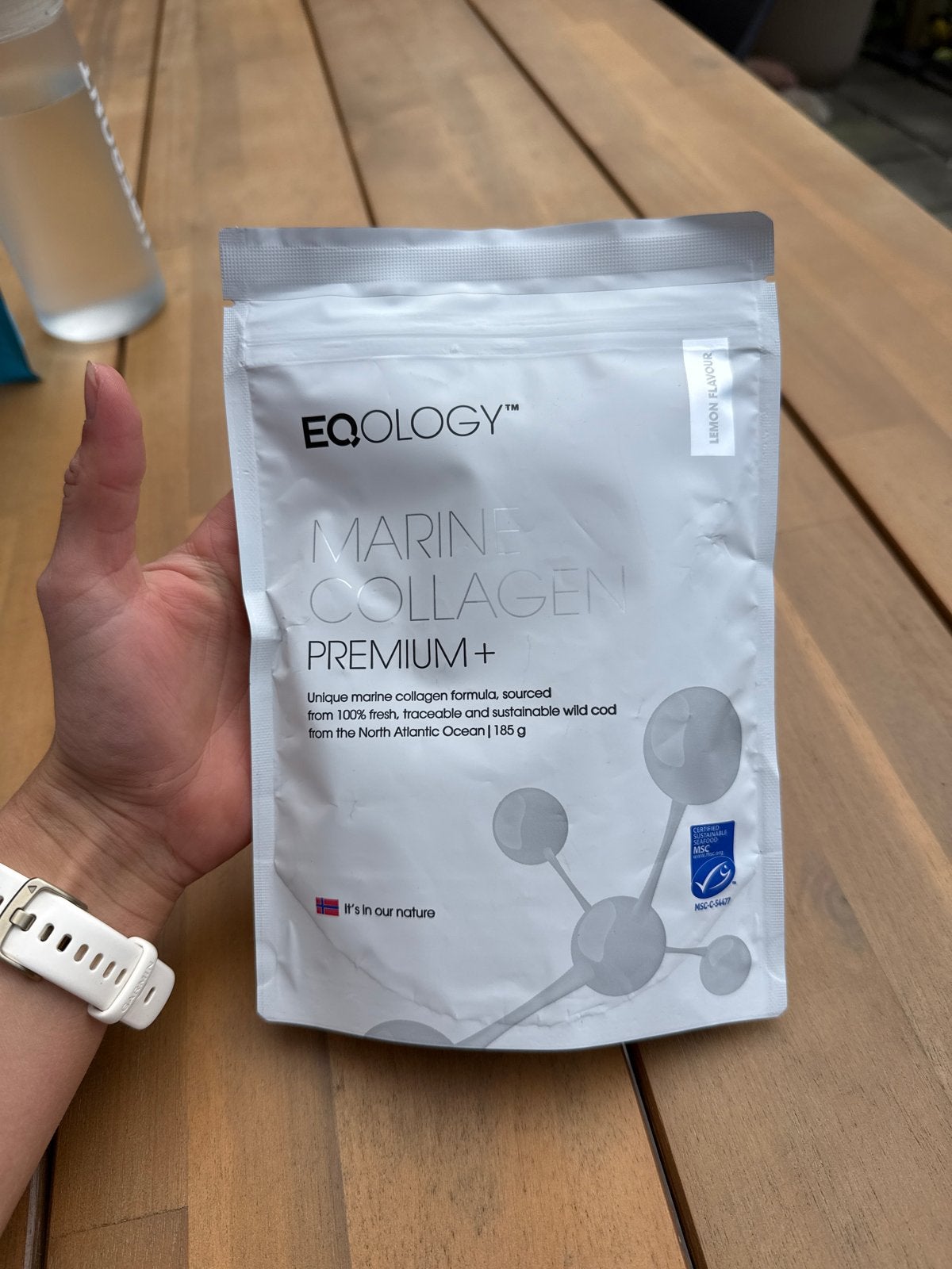 EQOLOGY Marine Collageen Premium+ Citroensmaak 185g, Sport en Fitness, Gezondheidsproducten en Wellness, Ophalen of Verzenden