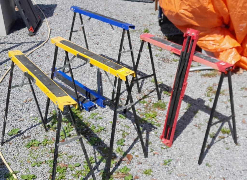 Inklapbare, opvouwbare schragen, Doe-het-zelf en Verbouw, Ophalen, Gebruikt, Overige typen, Minder dan 2 meter
