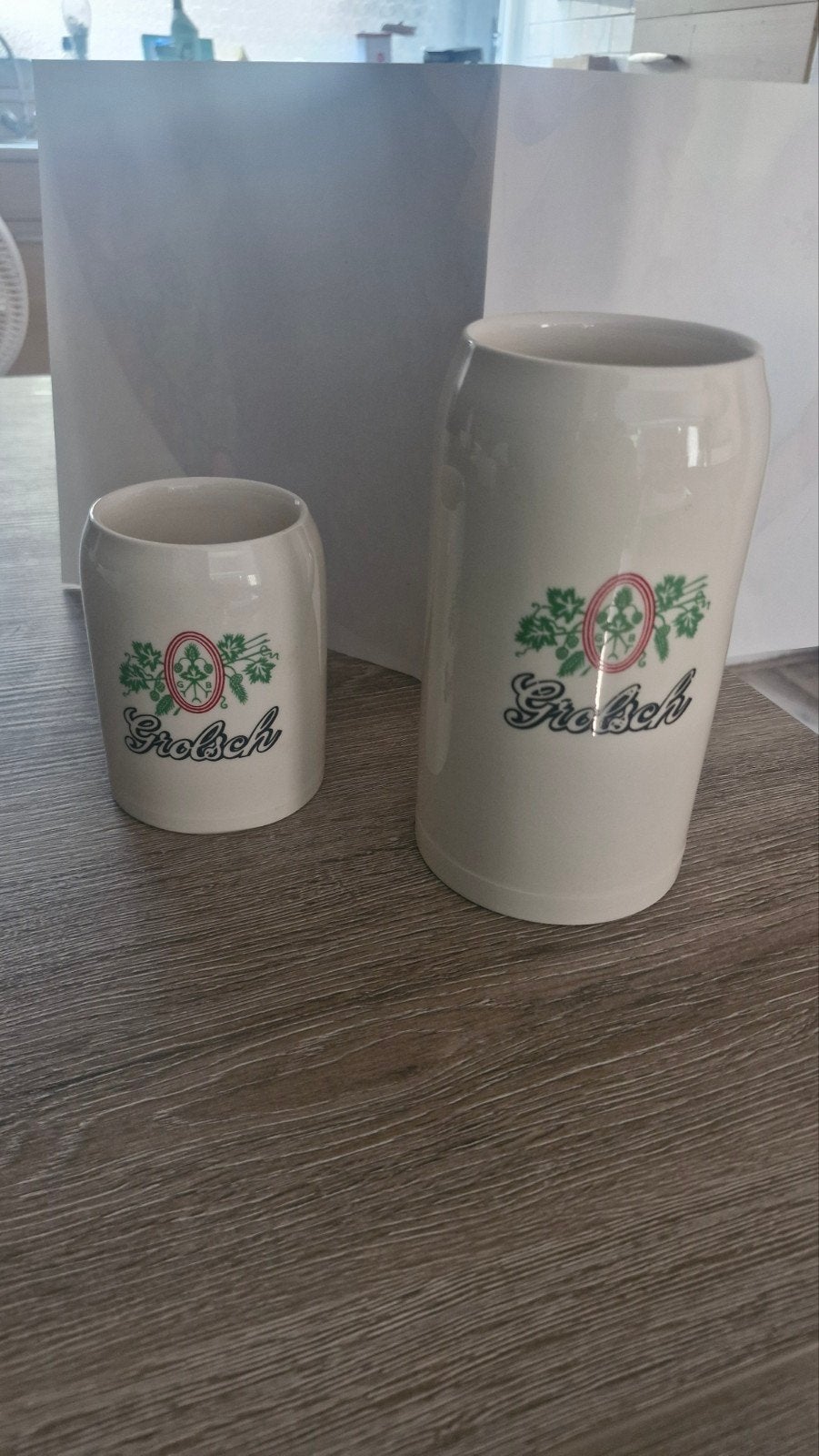 Set van 2 Grolsch pullen (groot en klein), Ophalen of Verzenden, Zo goed als nieuw
