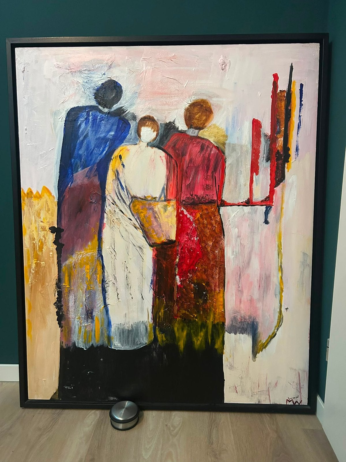 Groot schilderij, Antiek en Kunst, Kunst | Schilderijen | Modern, Ophalen of Verzenden