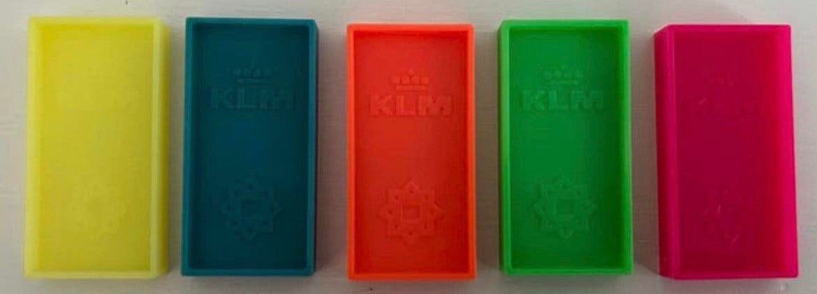KLM High Speed Domino spel uit 1986 v d TROS tv, Een of twee spelers, Ophalen of Verzenden, Zo goed als nieuw