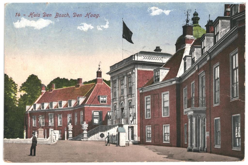 967268 s Gravenhage Huis ten Bosch 1921 Gelopen met zegel, Ophalen of Verzenden, 1920 tot 1940, Gelopen, Zuid-Holland
