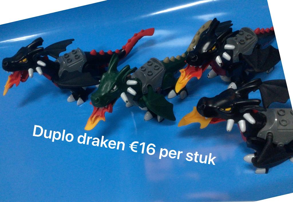 duplo dieren draka paarden olifant krokodil nijlpaard, Ophalen of Verzenden, Gebruikt, Duplo