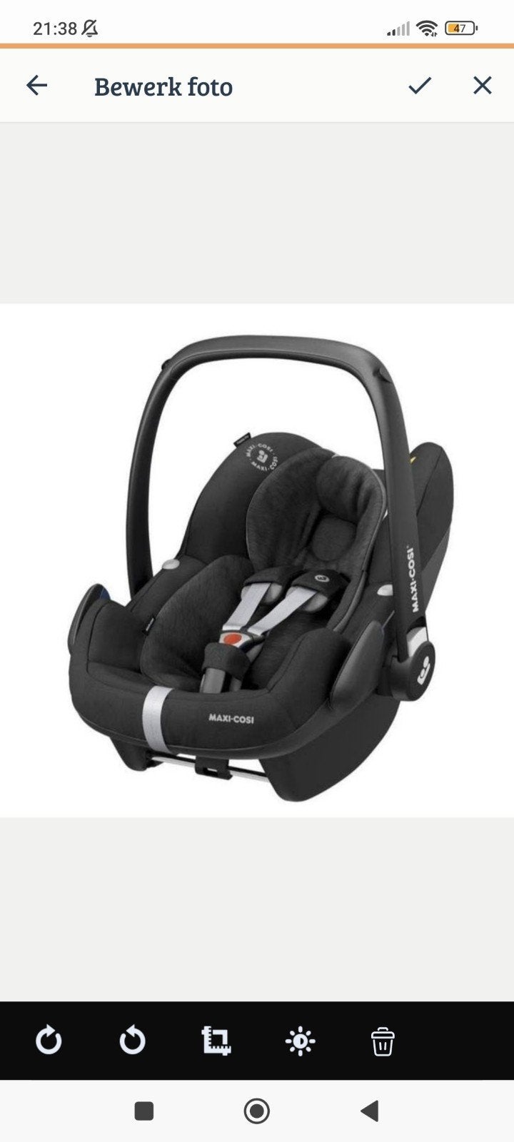 Maxi-Cosi Isofix Base met Maxi-Cosi autostoel, Ophalen of Verzenden, 0 t/m 13 kg, Maxi-Cosi, Isofix