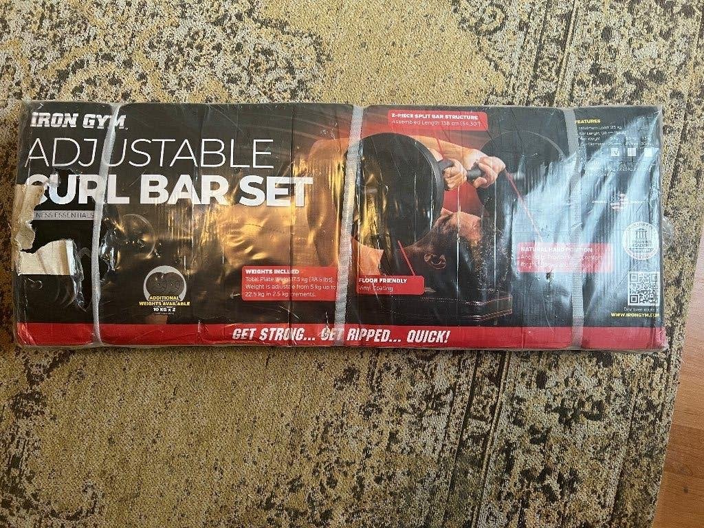 IRON GYM Adjustable Curl Bar Set. Nieuw, Ophalen, Nieuw