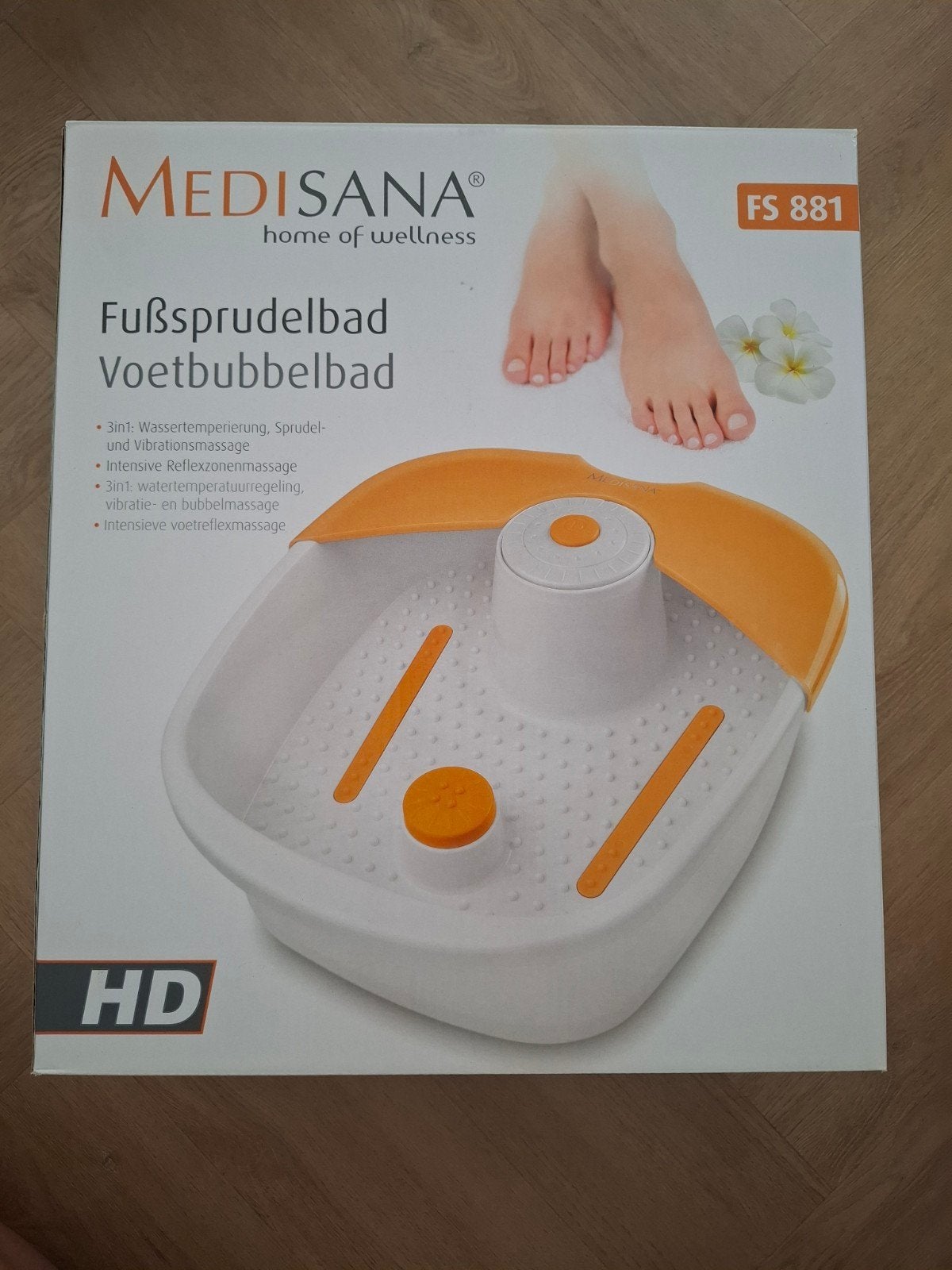 Medisana voetenbad, voetbubbelbad FS881 zo goed als nieuw, Verzenden, Zo goed als nieuw, Apparaat