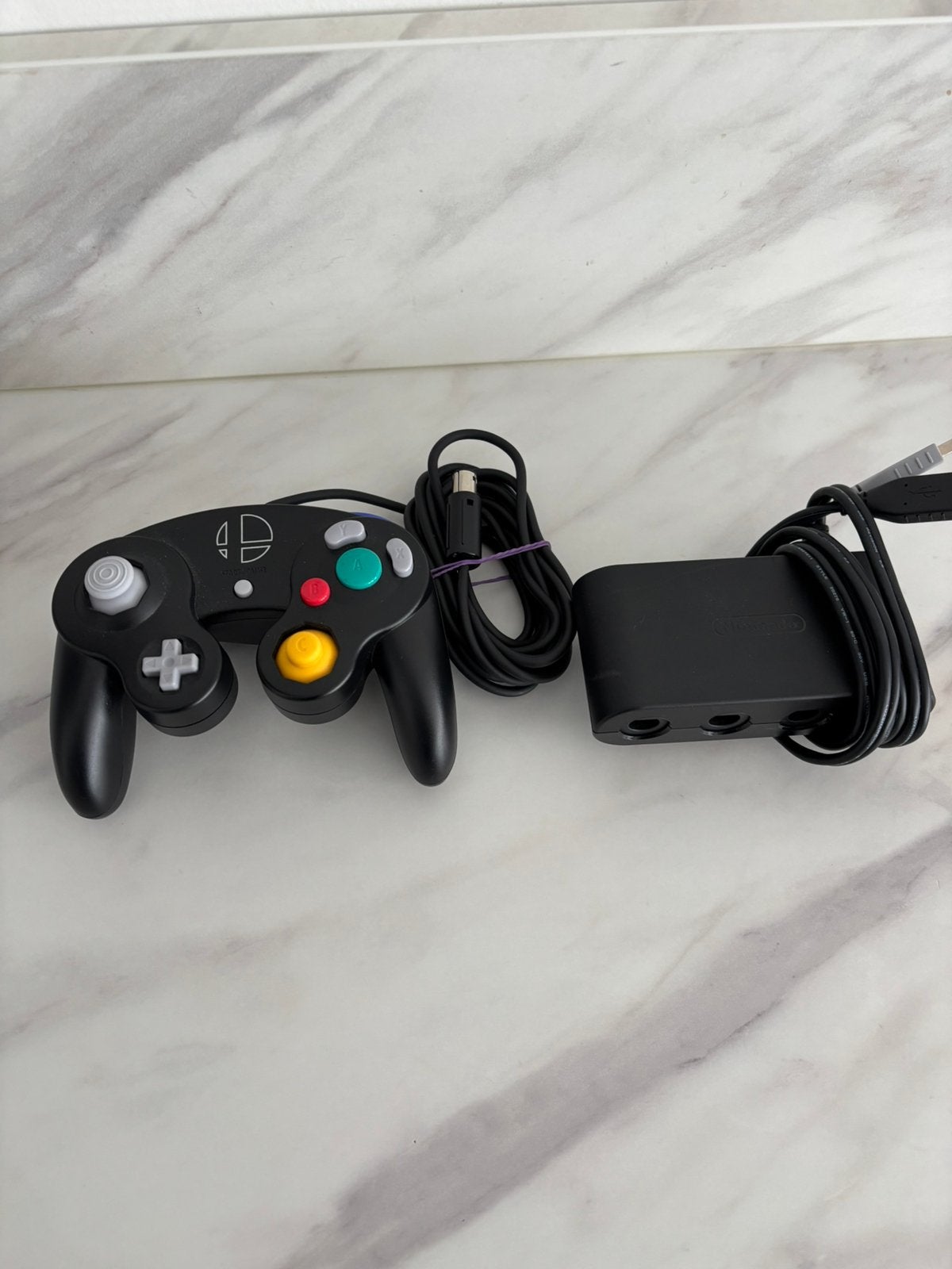Super Smash Bros Gamecube controller + Switch Converter, Spelcomputers en Games, Spelcomputers | Nintendo GameCube, Ophalen of Verzenden