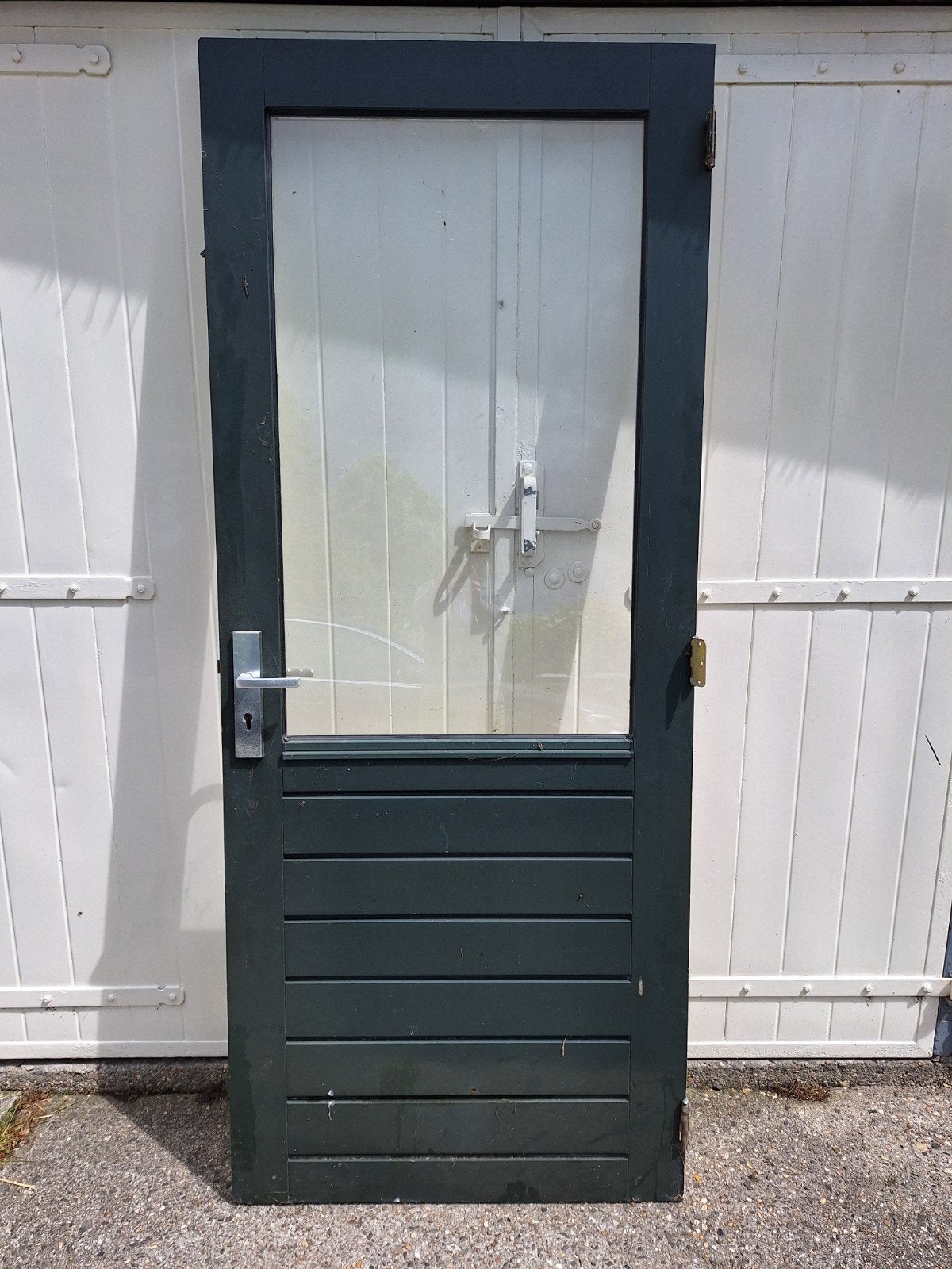 Hardhouten buitendeur 217x90, Ophalen, Buitendeur, 200 tot 215 cm