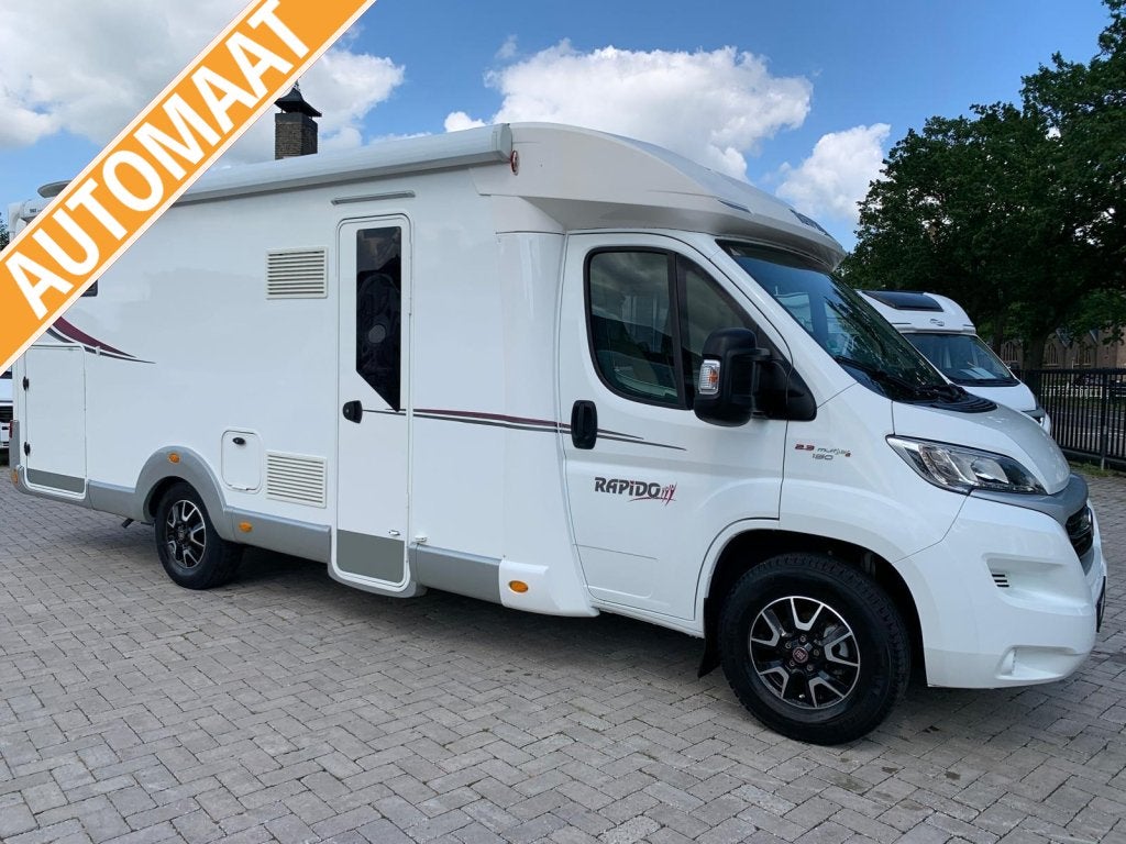 Rapido 666F Enkele Bedden Garage 65000km 2017 Automaat, Automaat, Fiat, Bedrijf, Diesel