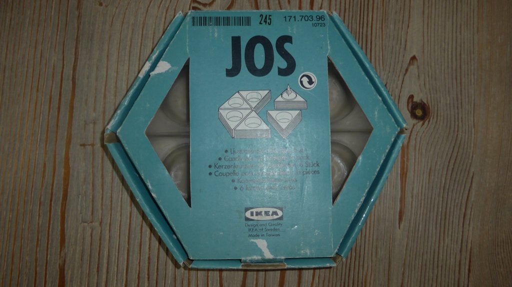 Vintage Ikea set ( JOS) of 6 mat glas theelicht houders, Ophalen of Verzenden, Huis en Inrichting