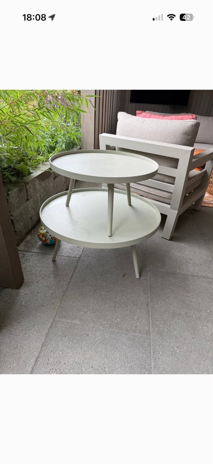 Mesa bijzettafels, Ophalen, Zo goed als nieuw, Rechthoekig, Hout