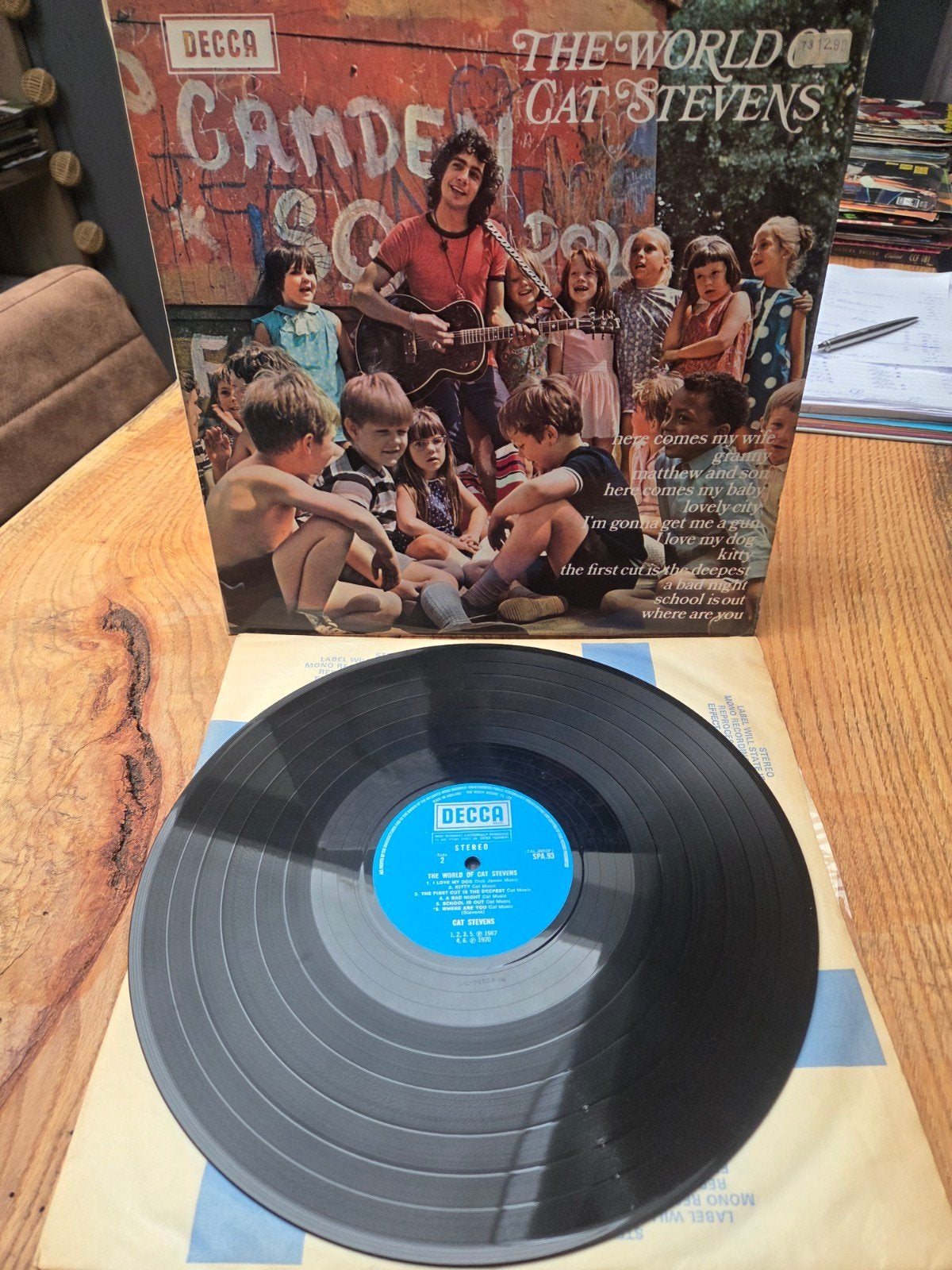Cat Stevens - The World Of Cat Stevens LP (Decca), LP, Gebruikt, Pop, Ophalen of Verzenden