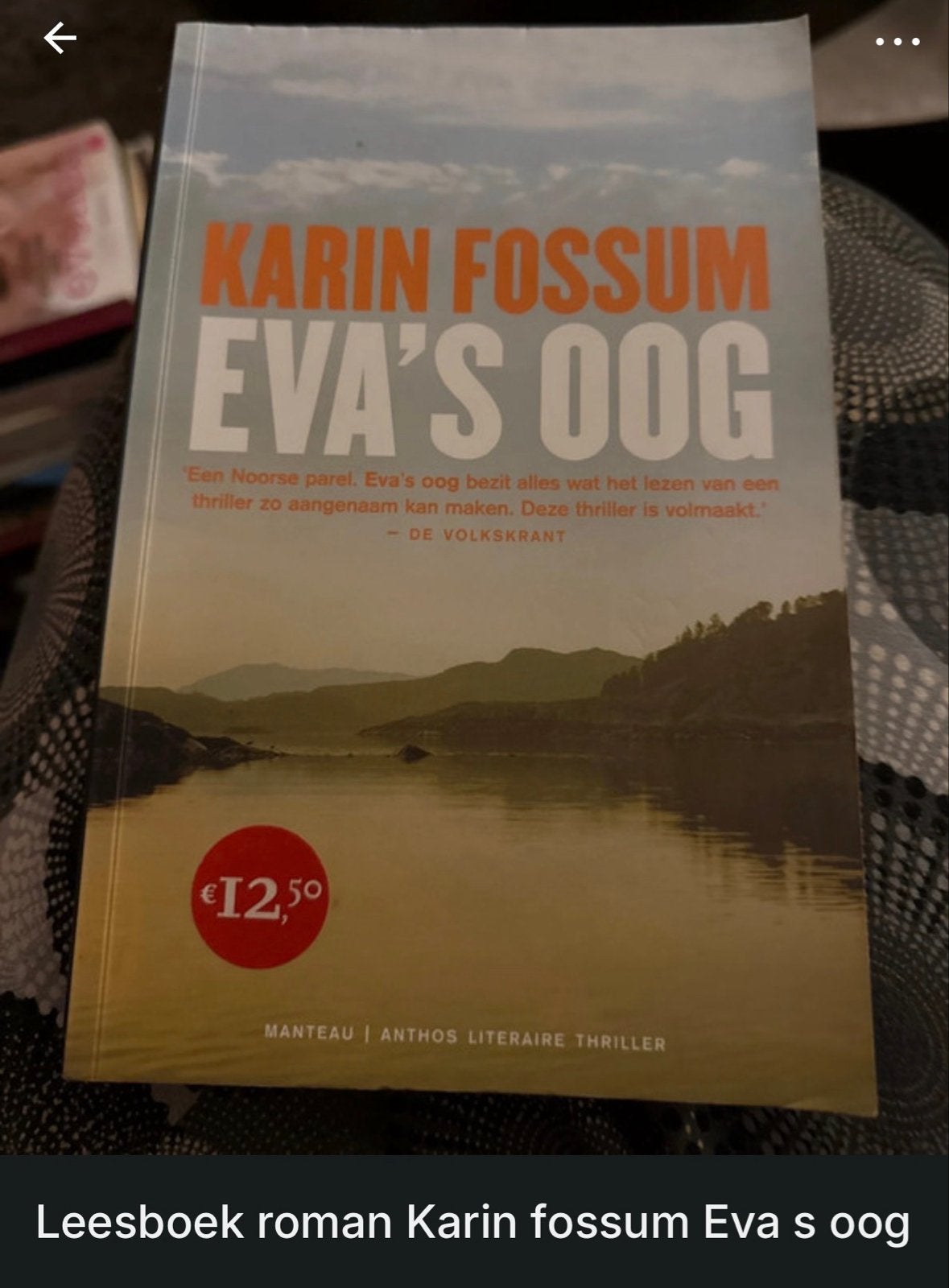 Karin Fossum - Eva's Oog (Literaire Thriller), Boeken, Ophalen of Verzenden, Gelezen, Scandinavië