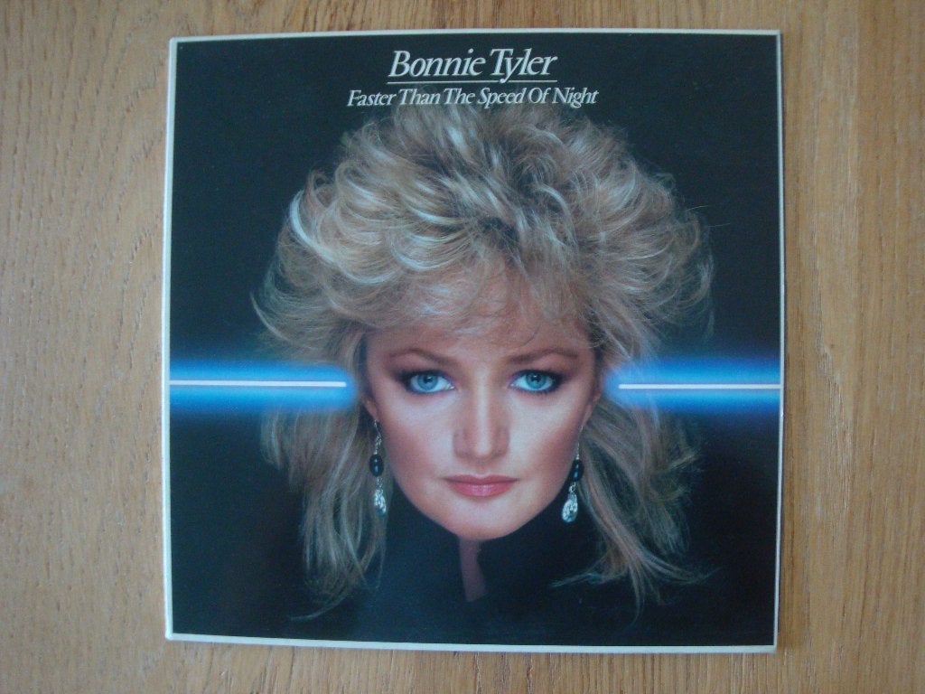 Bonnie Tyler - Faster Than The Speed Of Night LP, Cd's en Dvd's, Vinyl | Rock, LP, Gebruikt, Ophalen of Verzenden, 12 inch