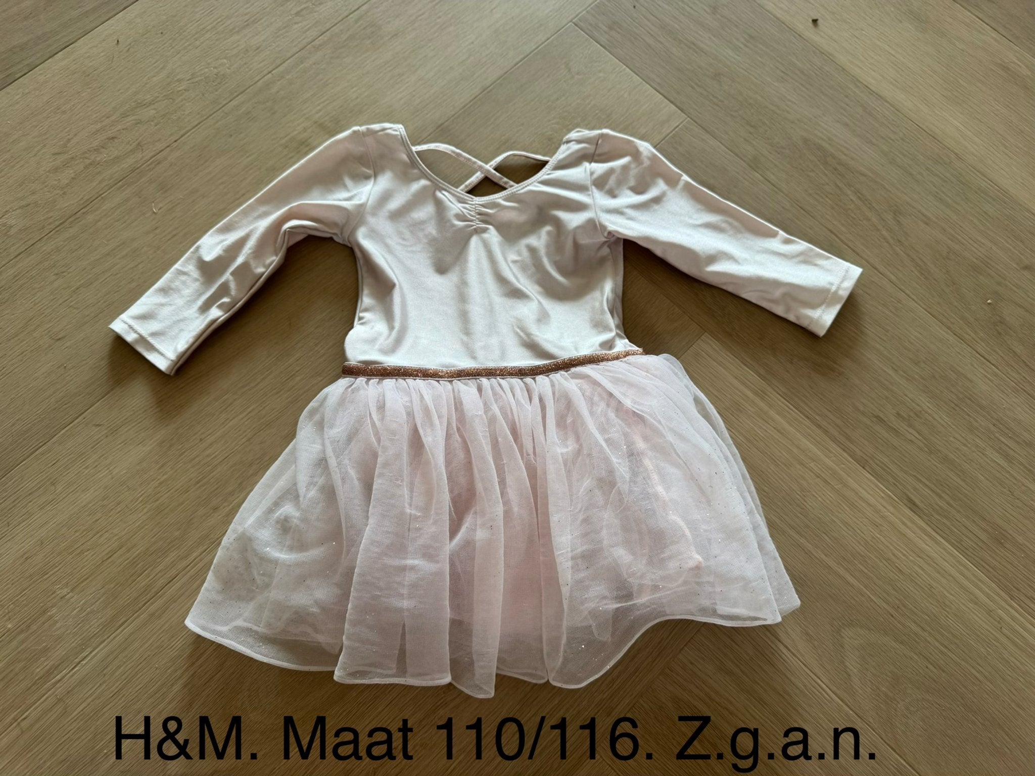 H&M Roze ballet pakje Jurk Maat 110/116 Zo goed als nieuw, Ophalen of Verzenden, Zo goed als nieuw, Meisje, Jurk of Rok