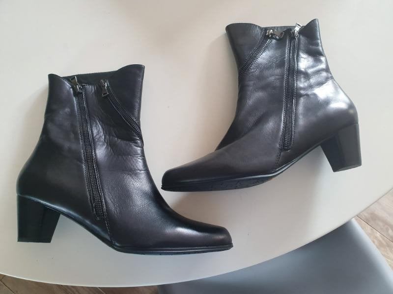 Nieuw! mooie zwarte leren laarsjes van Everybody maat 43.5!, Verzenden, Zwart, Nieuw, Lage of Enkellaarzen