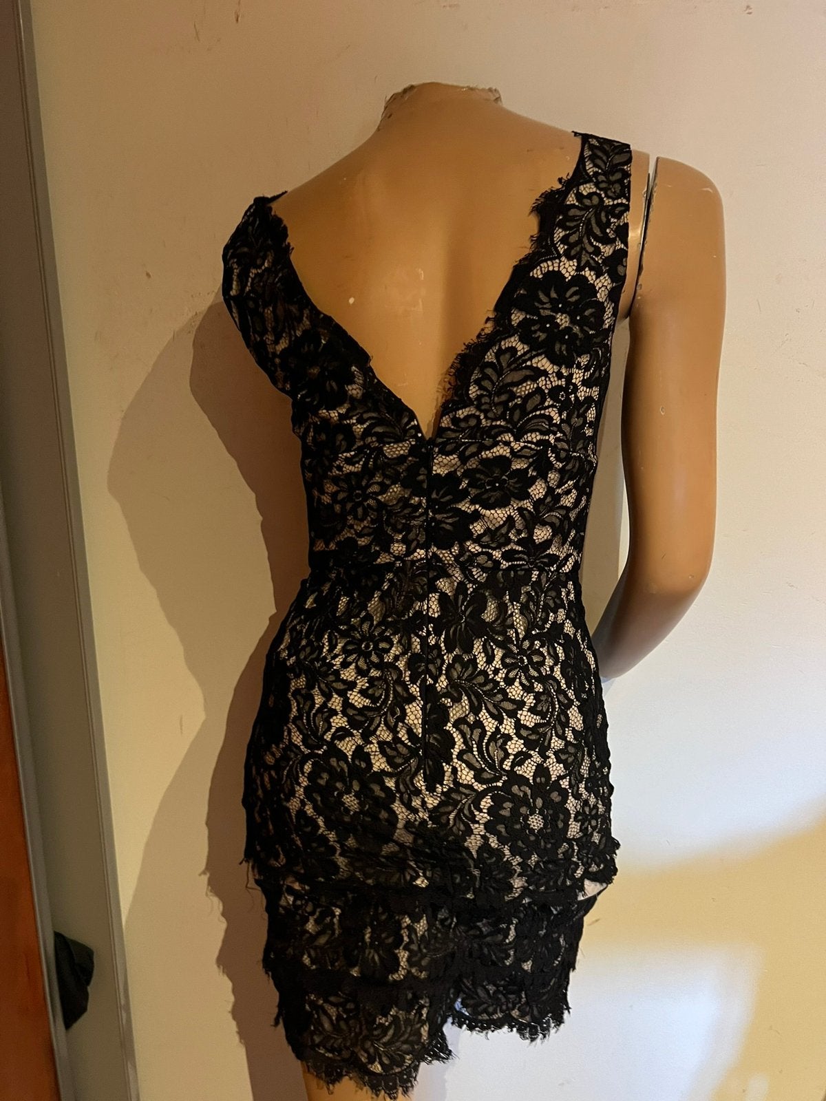 SINGLE dress met kant maat 2 S origineel ZGAN gevoerd, F, F, SINGLE dress, Zwart