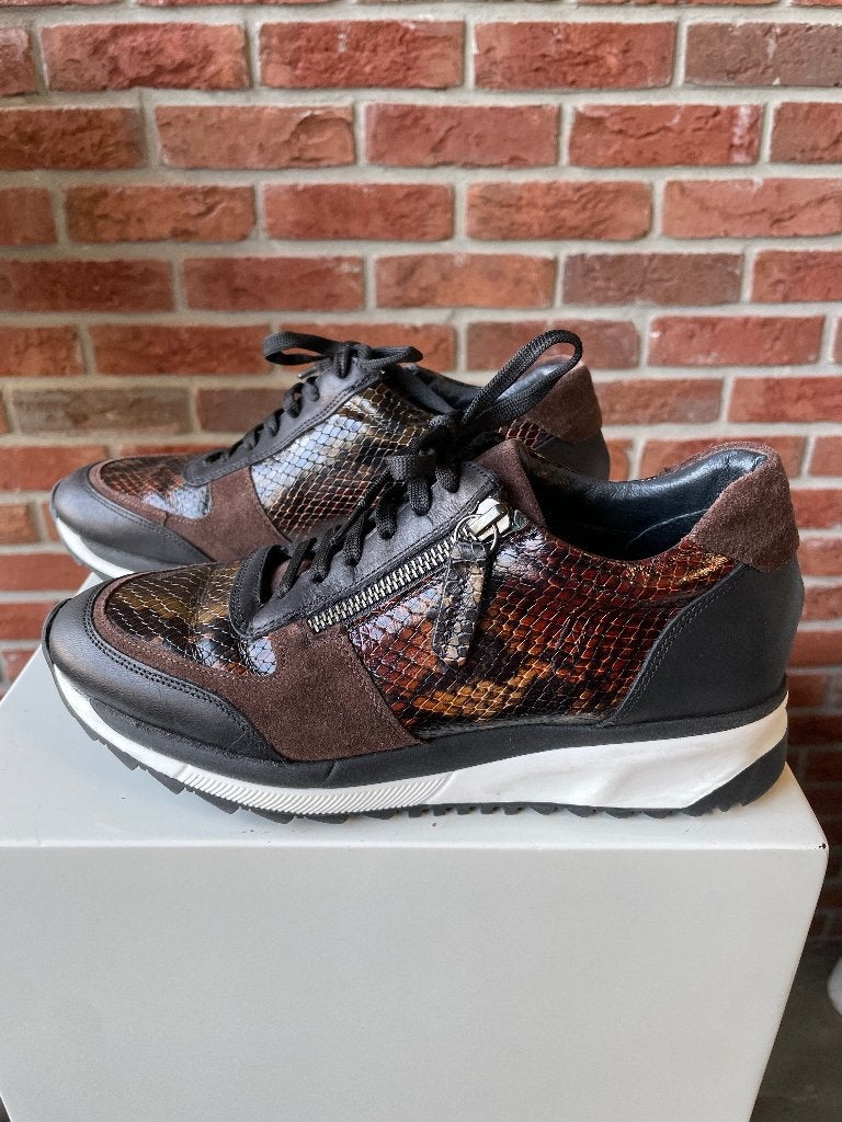 Nette gympen sneakers van Manfield maat 38, Bruin, Ophalen of Verzenden, Manfield, Sneakers of Gympen
