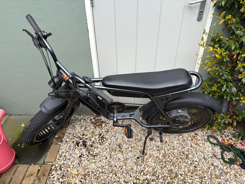 Super 73 ZX Storm Grey -Compleet met accessoires en evt slot, Gebruikt, 59 cm of meer, 50 km per accu of meer, Ophalen