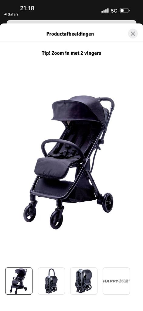 Happy one H0 kinderwagen buggy NIEUW IN DOOS, Kinderen en Baby's, Buggy's, Ophalen, Zo goed als nieuw