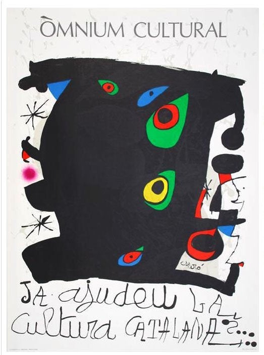 # MIRO # Orginele Lithografie / uit 1974 /"Omnium Cultural", Ophalen of Verzenden