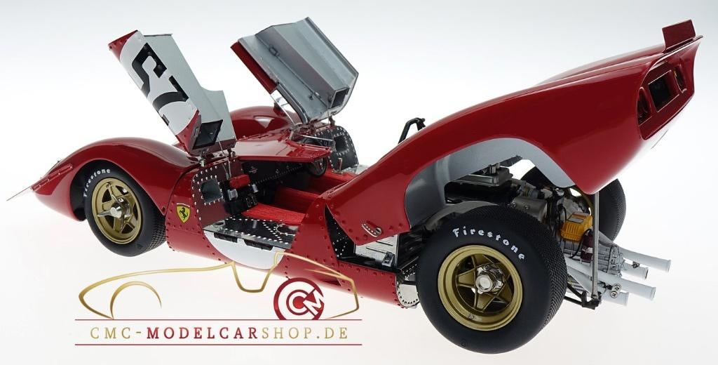 CMC 095 NU 695,00 ! Ferrari 312 Spyder, Nieuw Mario Andretti, Hobby en Vrije tijd, Modelauto's | 1:18, Verzenden, Nieuw, Auto