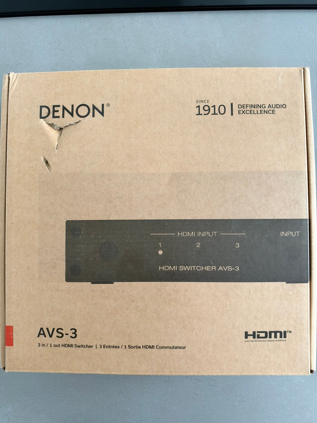 Denon AVS-3 HDMI 2.1 splitter 4K 8K, Audio, Tv en Foto, Ophalen of Verzenden, Zo goed als nieuw, 120 watt of meer, Denon