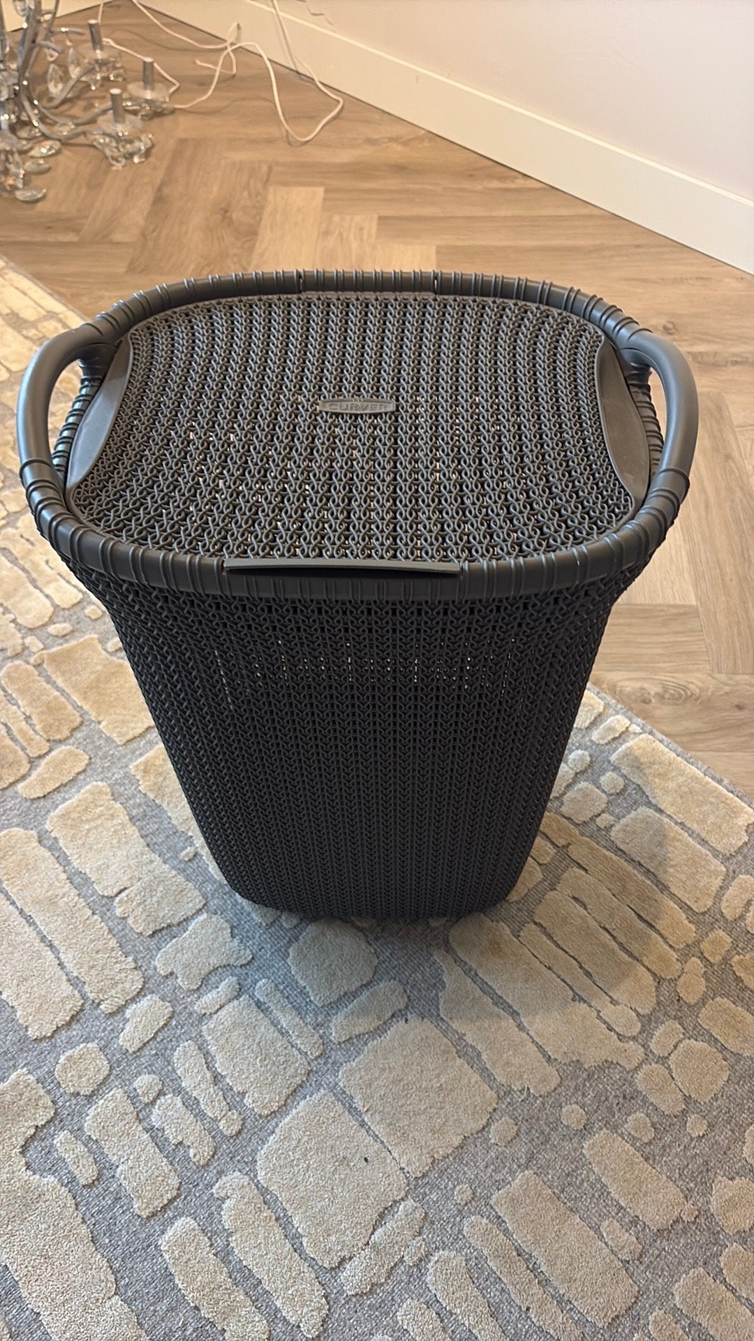 Wasmand plastic Curver, Huis en Inrichting, Ophalen of Verzenden, Zo goed als nieuw, Grijs