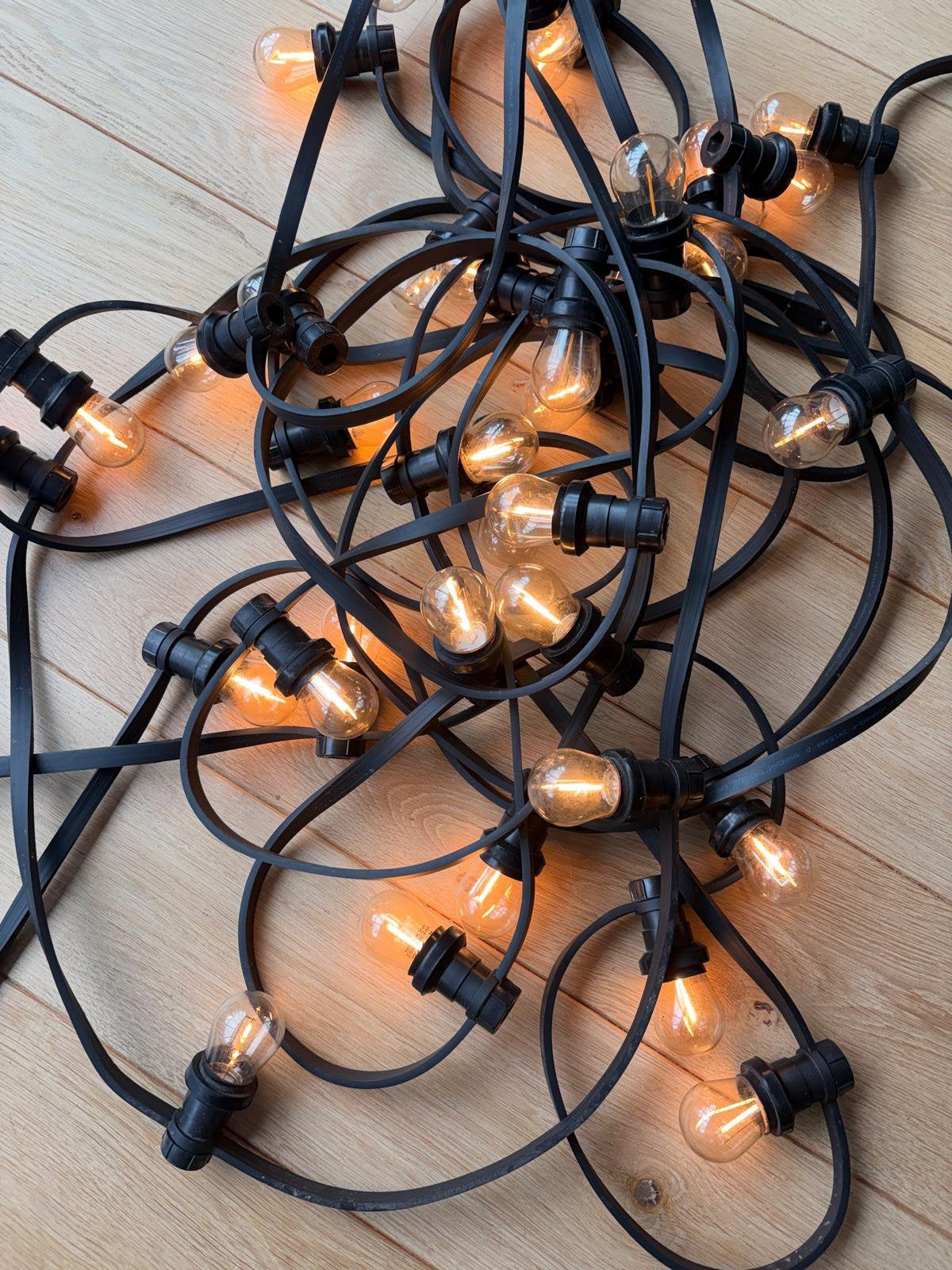Lichtsnoer met vervangbare led lampjes voor buiten, Tuin en Terras, Overkappingen, Ophalen, Gebruikt, Veranda