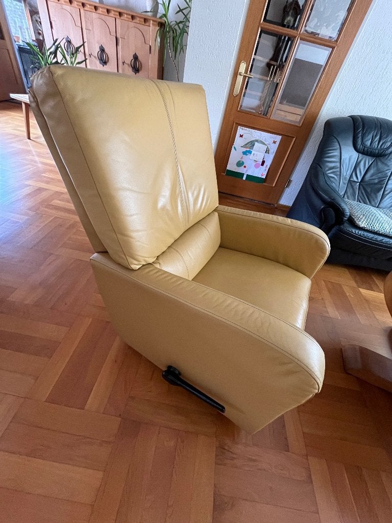 Fauteuil, Ophalen, Gebruikt, Minder dan 75 cm, Leer