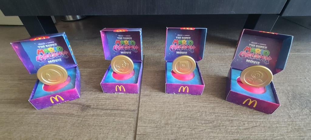 Mario galaxy movie munten, Overige supermarkten, Ophalen of Verzenden