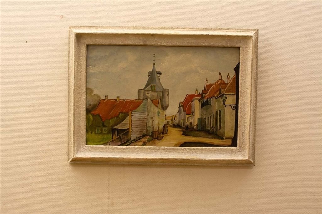 Schilderij van een straatje 39548