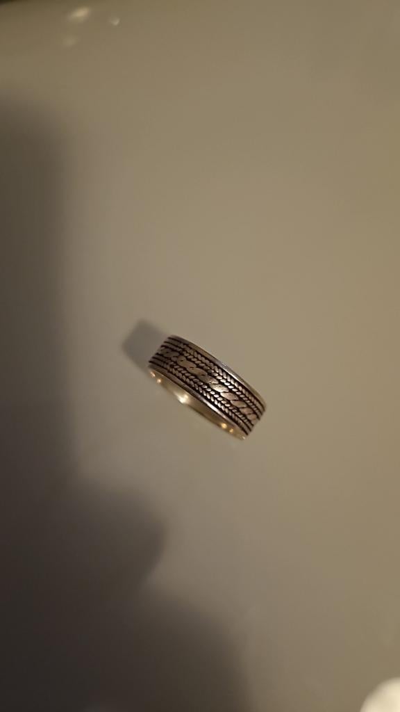 Zilver ring, Ophalen of Verzenden, Zo goed als nieuw, Dame, Zilver