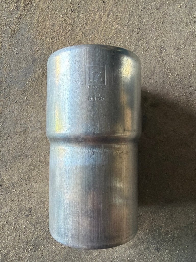 30x Rheinzink verbindingsmof 60 mm zink - nieuw, Ophalen of Verzenden, Nieuw, 50 tot 100 mm, Overige typen