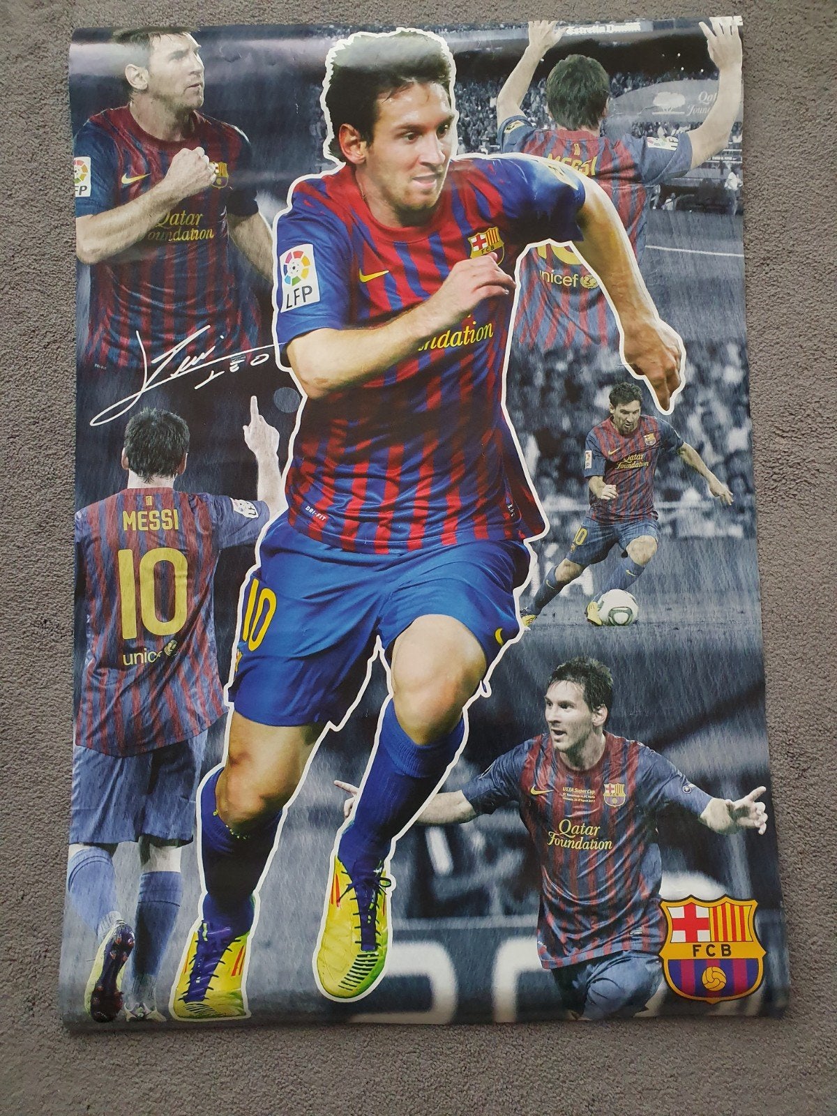 Messi Poster 61x92 cm - FC Barcelona, Nieuw, Ophalen of Verzenden, Foto of Poster, 75 – 100