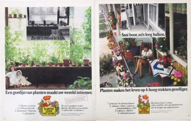 26 vintage advertenties reclames bloemen planten 75-96 bloem, Ophalen of Verzenden, Gebruikt, Overige typen