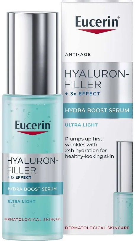 Eucerin Hyaluron-Filler + 3x EFFECT Hydratatie Booster 30ml, Verzenden, Nieuw, Gehele gezicht, Verzorging
