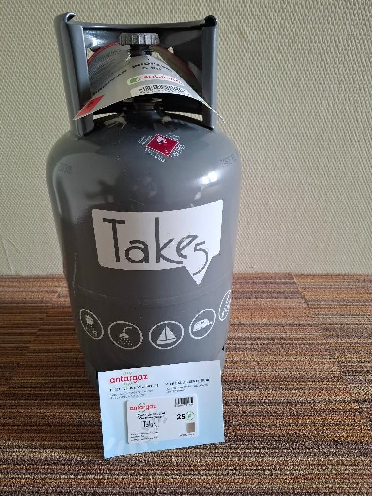Gasfles Antargaz Take5 propaan, Ophalen, Zo goed als nieuw