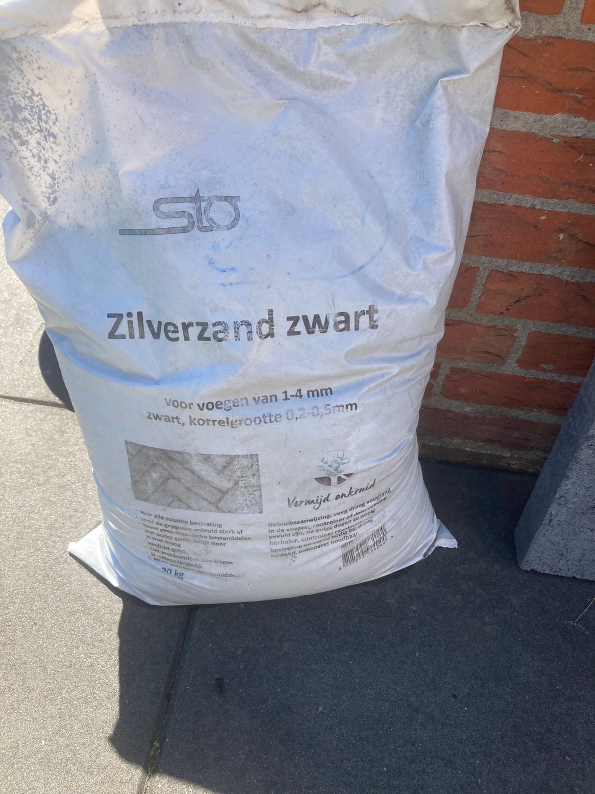 Zilverzand zwart, Ophalen, Nieuw, Voegzand