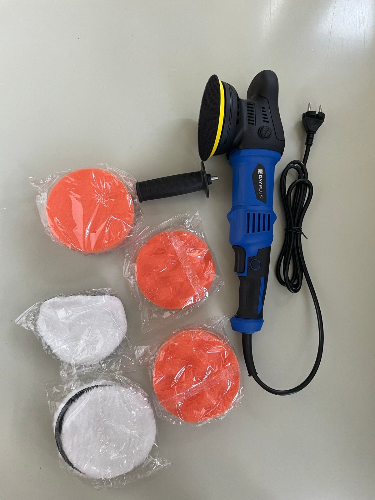 Excentrische Polijstmachine 950W met Poets Pads, Ophalen of Verzenden, Nieuw