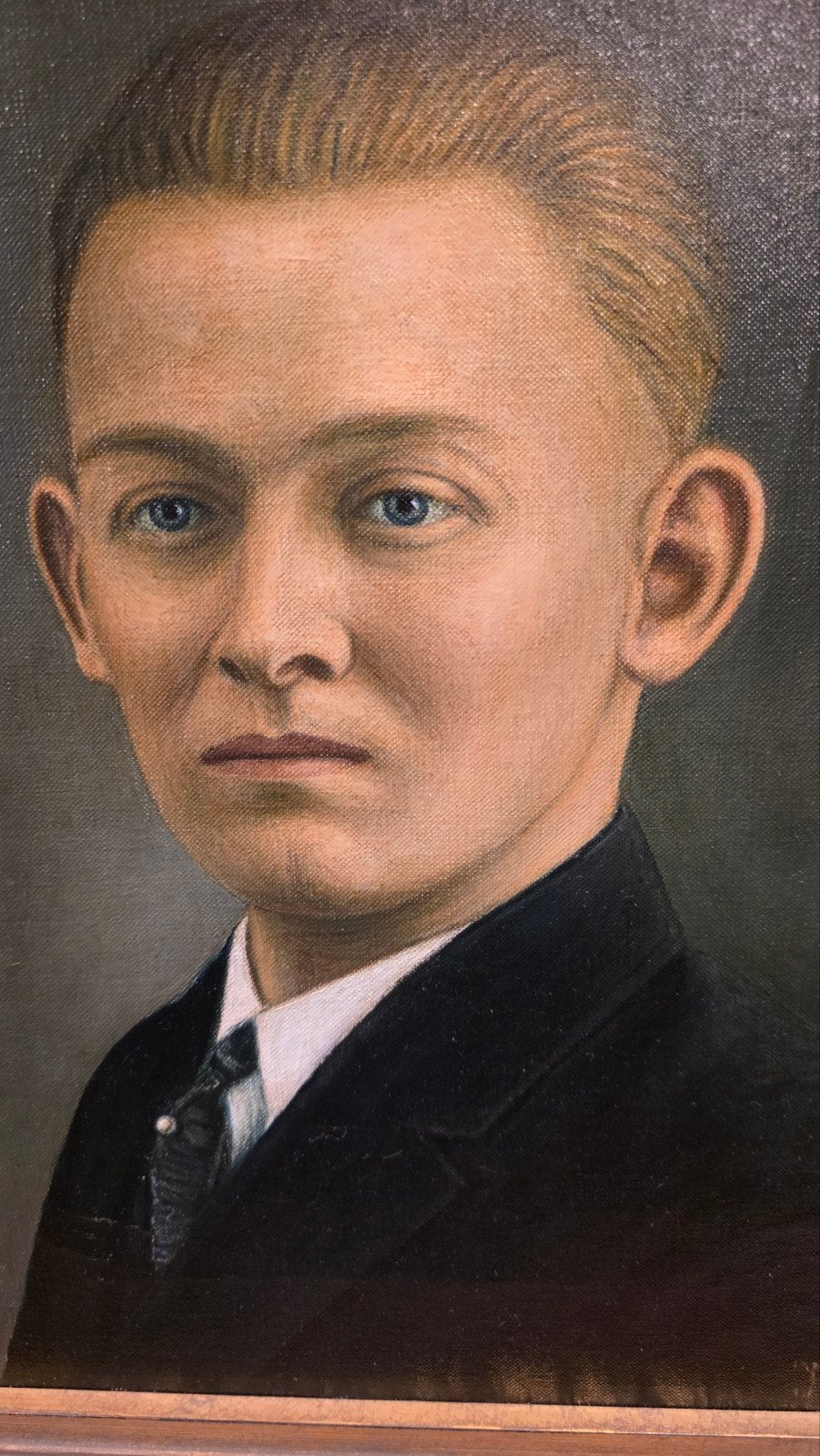 Antiek portret schilderij, Ophalen