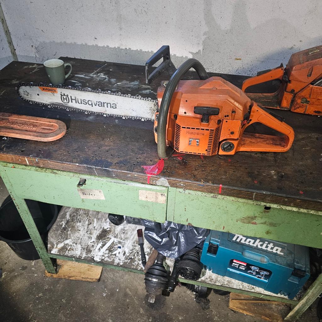 Husqvarna 254 SE Kettingzaag - Krachtig en Betrouwbaar, Doe-het-zelf en Verbouw, Gereedschap | Zaagmachines, Gebruikt, 70 mm of meer