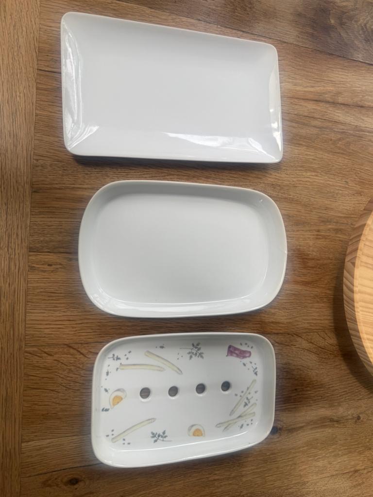 Asperge bord, Huis en Inrichting, Keuken | Servies, Ophalen, Zo goed als nieuw, Overige stijlen, Bord(en)