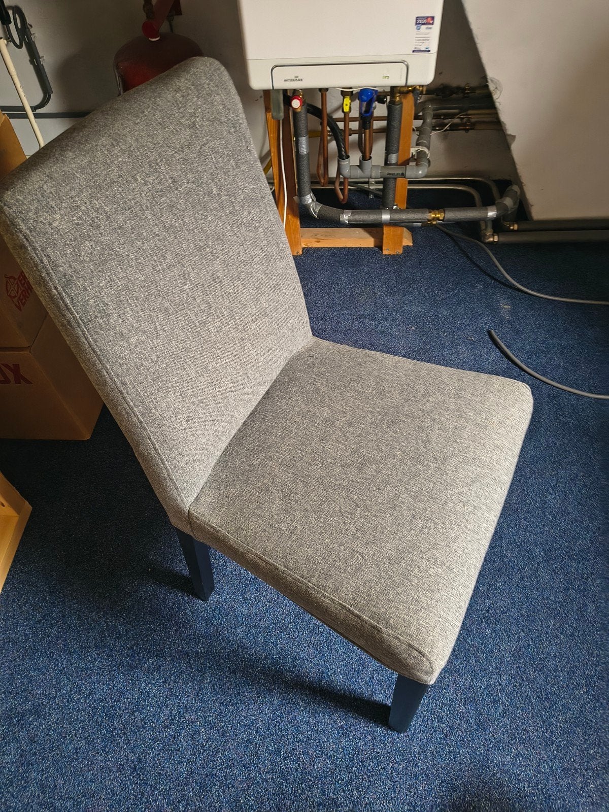 grijze stoel - ikea, Ophalen, Gebruikt, Drie, Modern