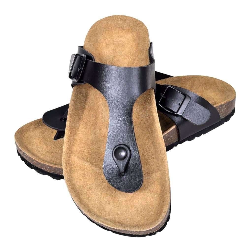 Teensandalen slipper sandaal uniseks maat 39 bio kurk nieuw, Slippers, Zwart, Nieuw, Ophalen of Verzenden