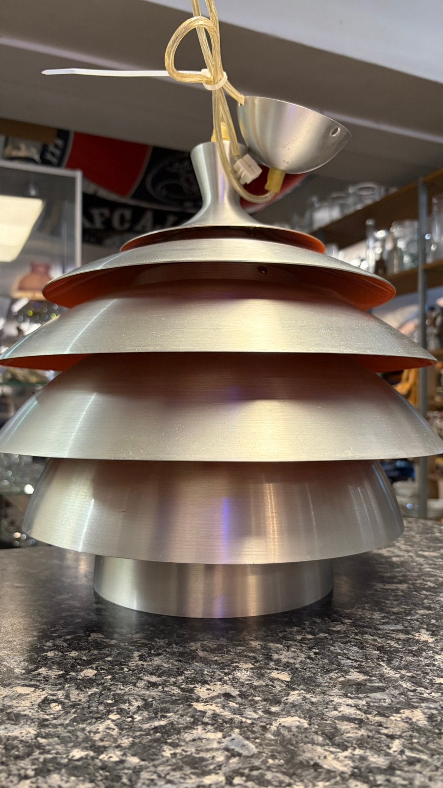 Space age hanglamp, Ophalen of Verzenden, Gebruikt