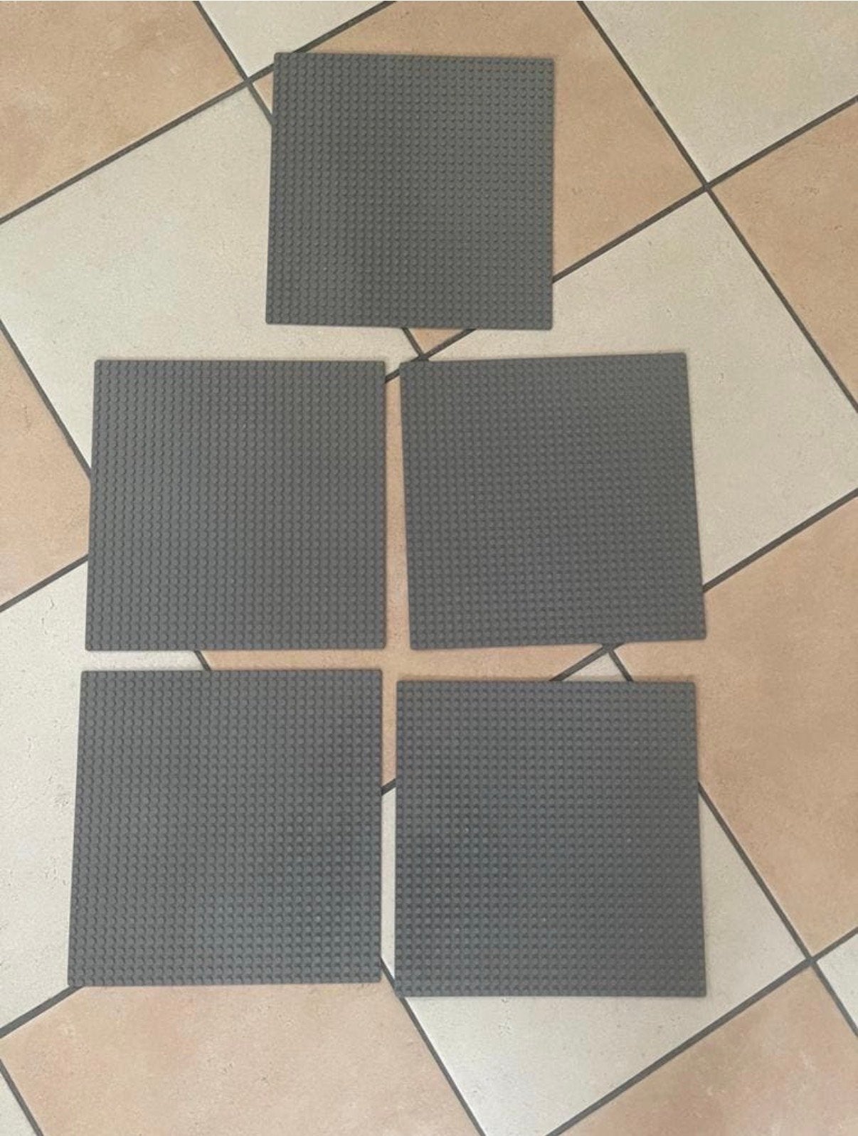 5 grijze PLUS Bricks grondplaten, Ophalen, Zo goed als nieuw, Overige merken