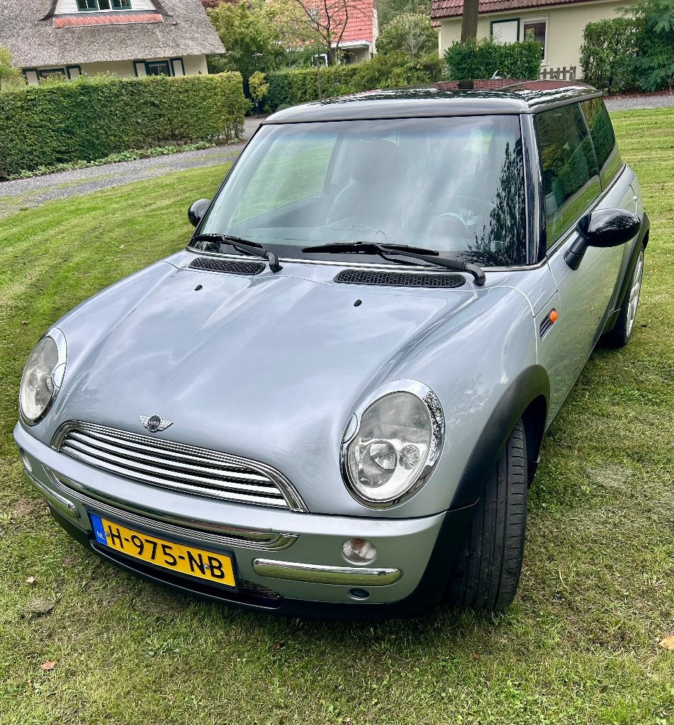 Mini Cooper Chili, Union Jack, met super geluid., Auto's, Zwart, 4 stoelen, Leder en Stof, Handgeschakeld